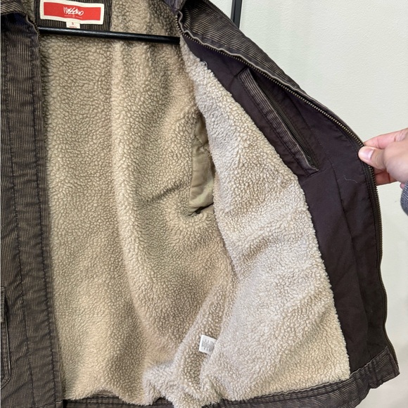 Mossimo brown corduroy Sherpa lined jacket size S - Picture 4 of 8